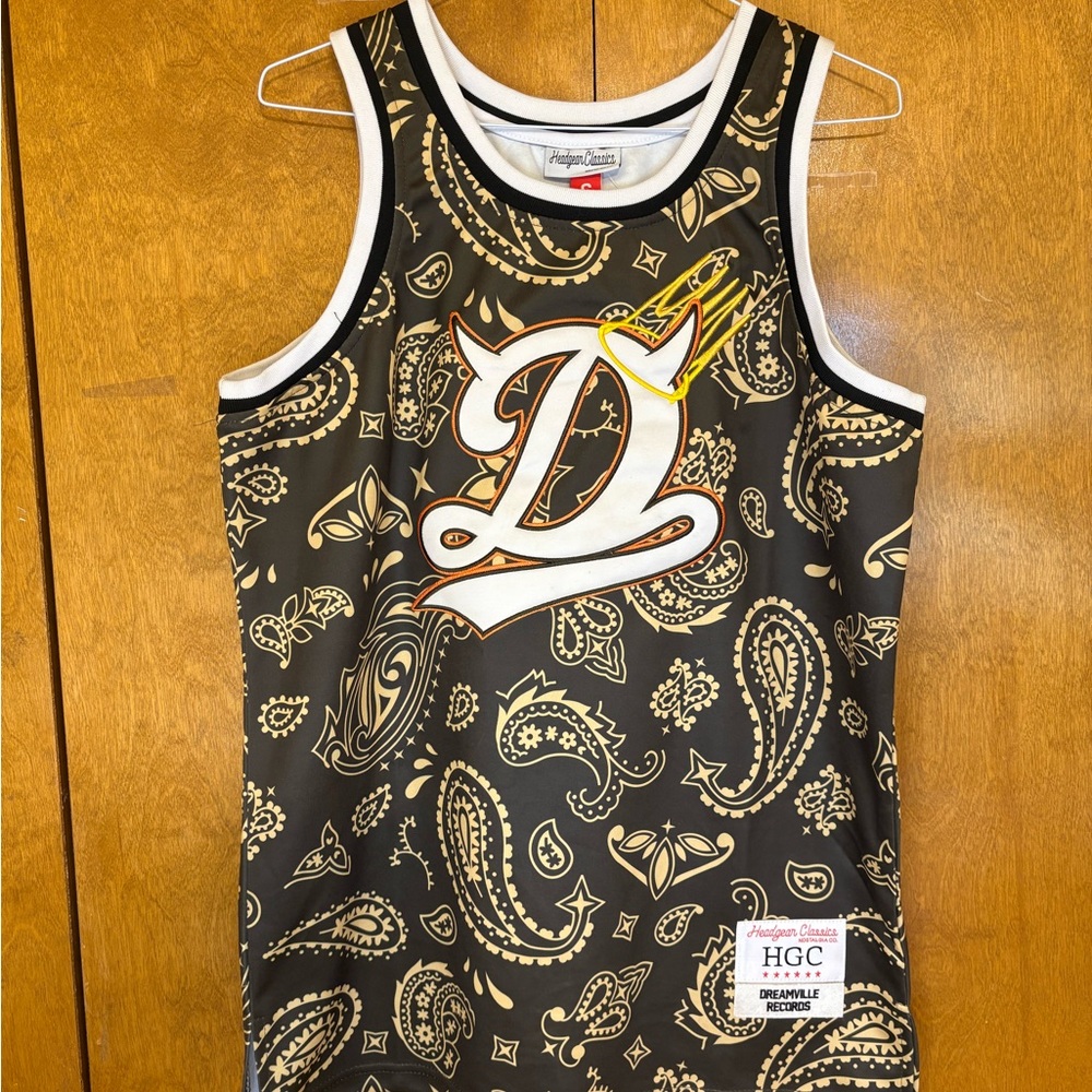 Paisley Black & Gold Tank Top
